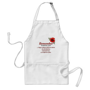 Remember Poppy Standard Apron