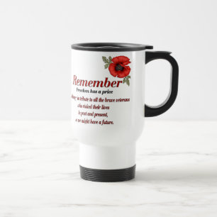 Remember Poppy Travel Mug