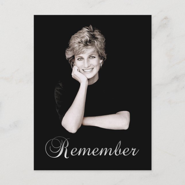 Remember Princess Diana Postcard (Front)