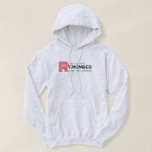 Remember Quote Red Black Green Grey Men's Hoodie