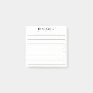 REMEMBER Reminder  Post-it Notes