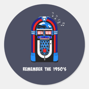 Remember the 1950's classic round sticker