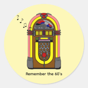 Remember the '60s classic round sticker