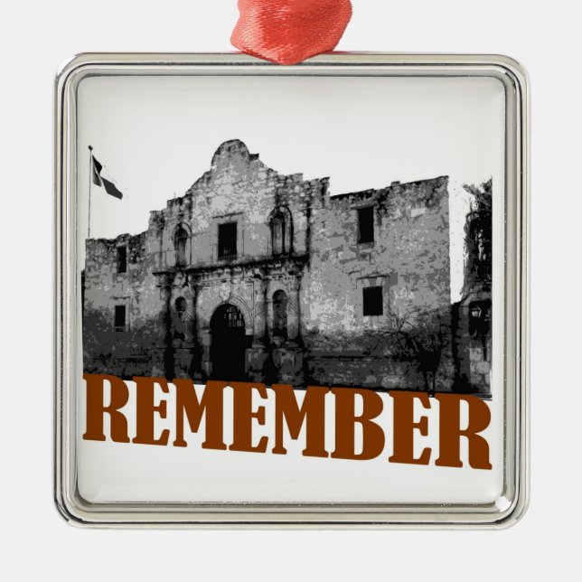 Remember the Alamo Ornament (Front)