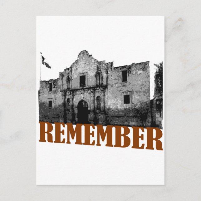 Remember the Alamo Postcard (Front)