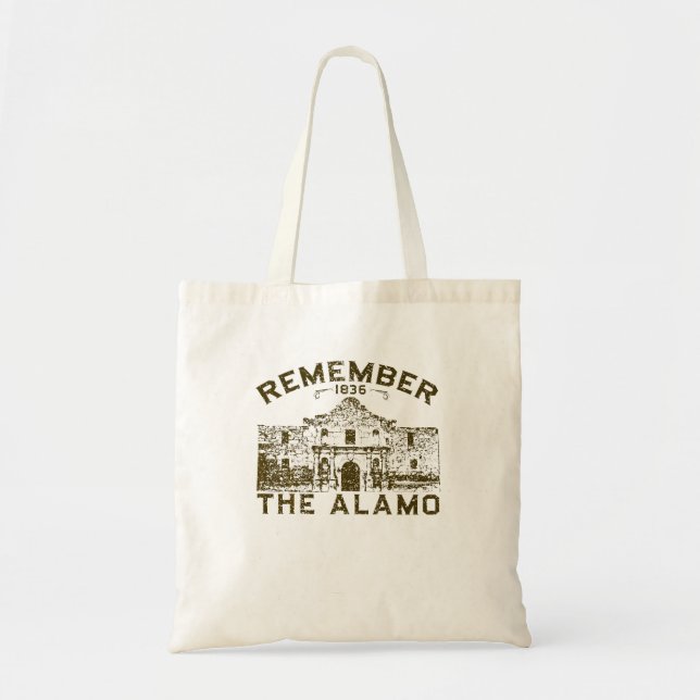 Remember The Alamo Souvenir History San Antonio Te Tote Bag (Front)