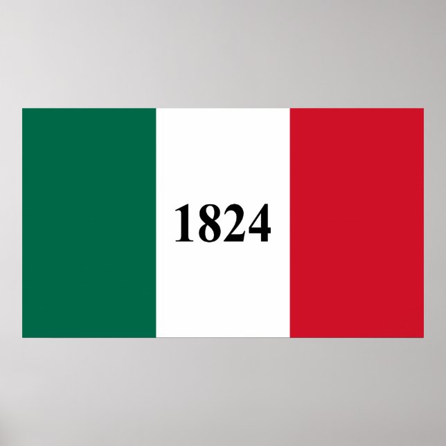 Remember the Alamo Texas State Flag Poster (Front)