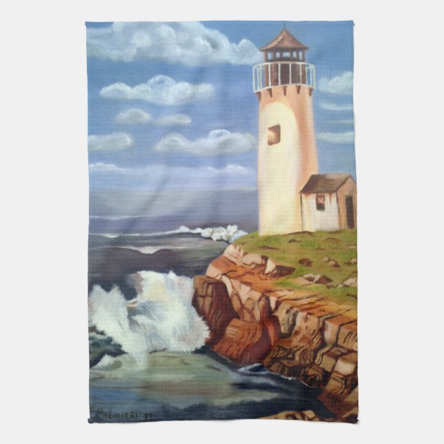 Remember the Beautiful Things LIghthouse Tea Towel (Vertical)