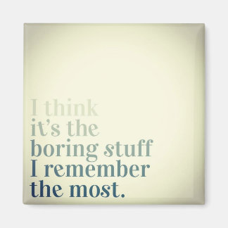 Remember the Boring Stuff Magnet