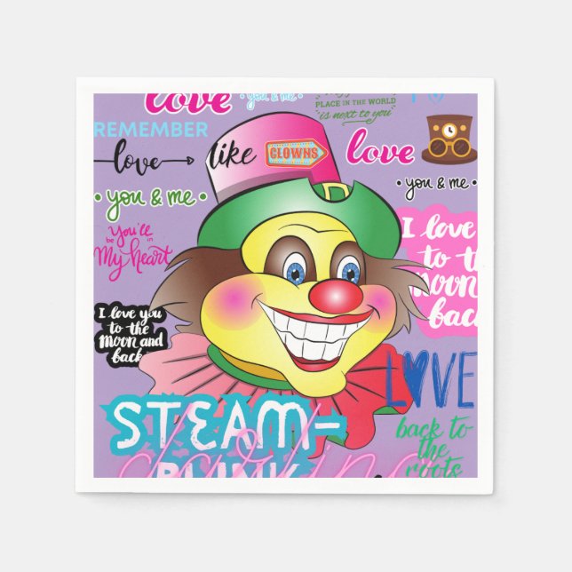 Remember the Clown. Napkin (Front)