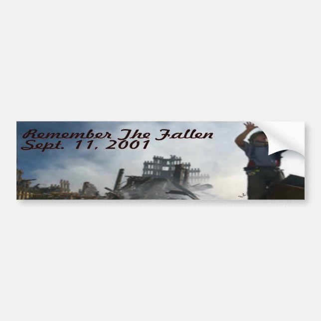 Remember The Fallen Bumper Sticker (Front)