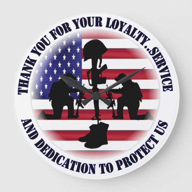 Remember the Fallen Large Clock (Front)