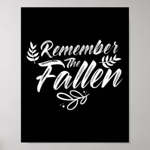 Remember The Fallen Memorial Day Military Veteran Poster