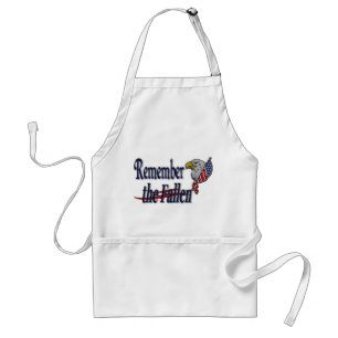 Remember the Fallen with Eagle and Flag Standard Apron