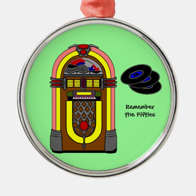 Remember the Fifties Metal Tree Decoration (Front)