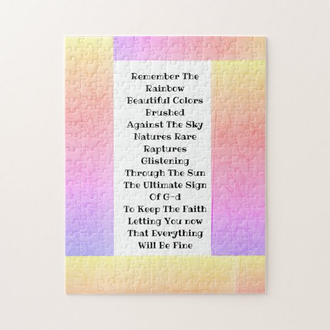 Remember The Rainbow Jigsaw Puzzle (Vertical)