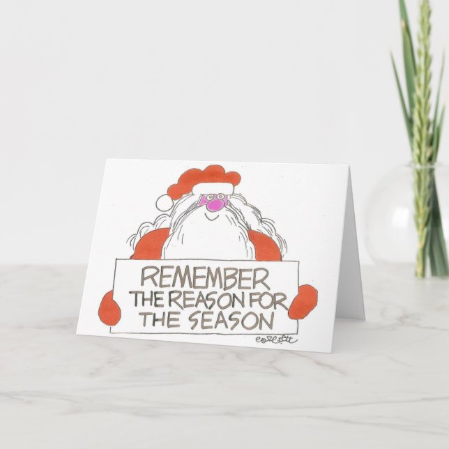 Remember the reason for the season holiday card (Front)