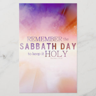 Remember the Sabbath Day 8x10 Poster / Stationery