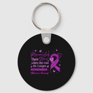 Remember Their Love Alzheimer's Awareness For Men  Key Ring