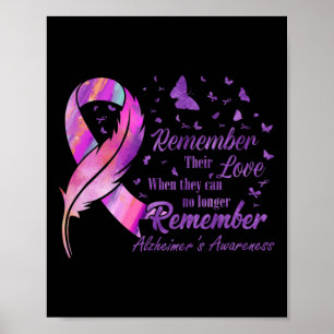 Remember Their Love Alzheimer's Awareness  Poster