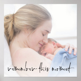 Remember This Moment Script Custom Photo Overlay Poster
