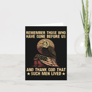 Remember Those Who Have Gone Before Us Memorial Da Card
