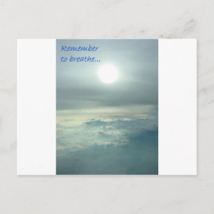 Remember to breathe postcard