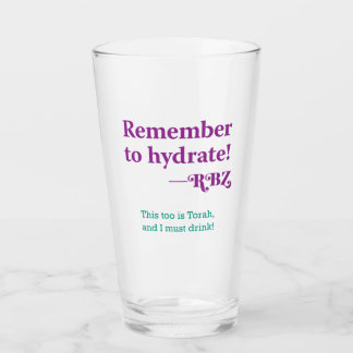 Remember to hydrate glass