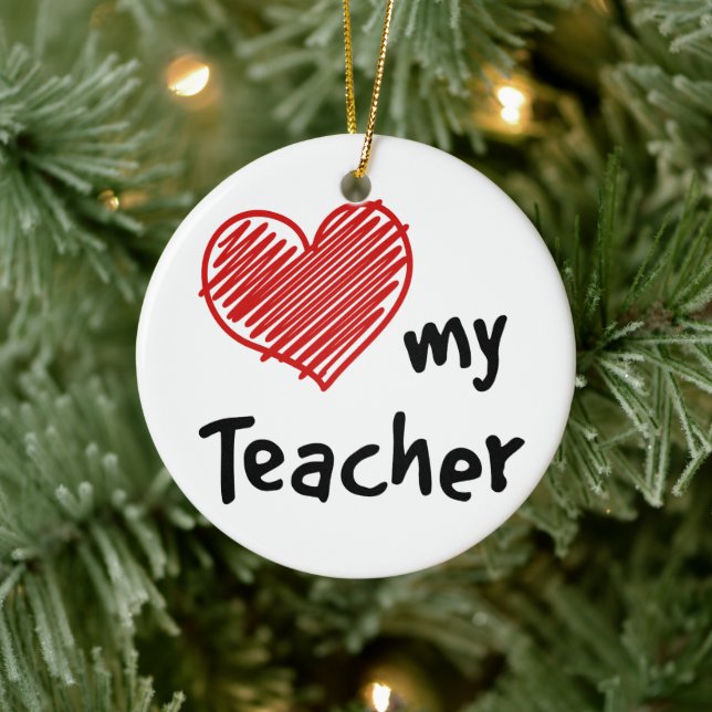 Remember to Love My Teacher! Ceramic Tree Decoration (Tree)