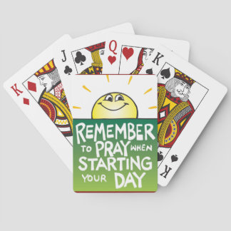 Remember to Pray Everyday Playing Cards