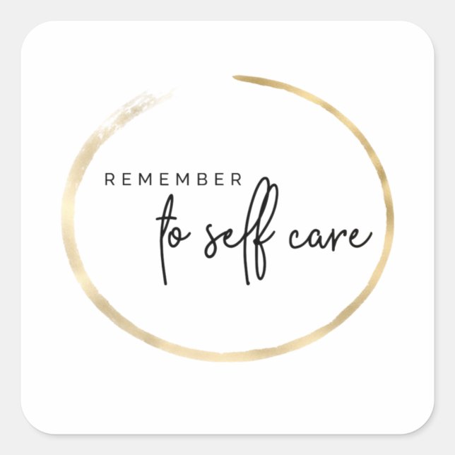 Remember To Self Care Stickers (Front)