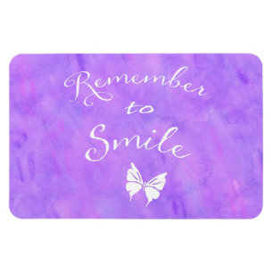 Remember To Smile Inspirational Quote Magnet