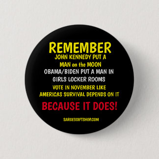 REMEMBER TO VOTE 6 CM ROUND BADGE
