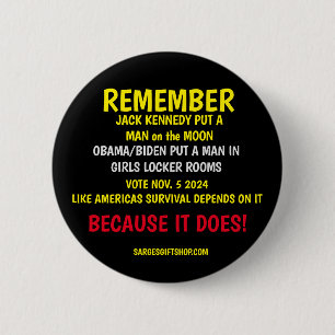 REMEMBER TO VOTE 6 CM ROUND BADGE