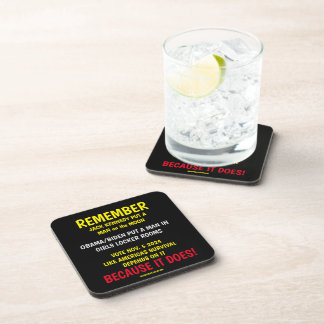 REMEMBER TO VOTE COASTER