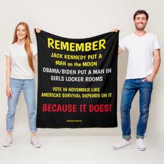 REMEMBER TO VOTE FLEECE BLANKET