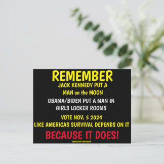 REMEMBER TO VOTE HOLIDAY POSTCARD