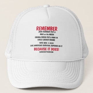 REMEMBER TO VOTE TRUCKER HAT