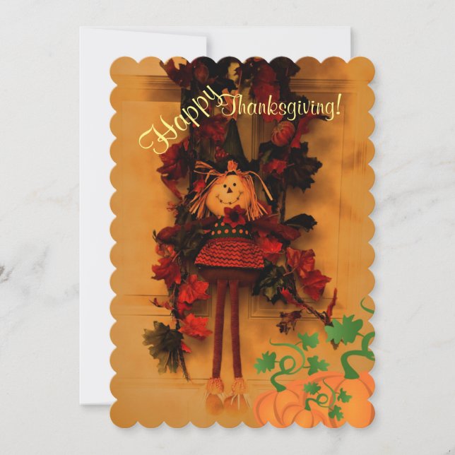 Remember toCount your blessings Thanksgiving card (Front)