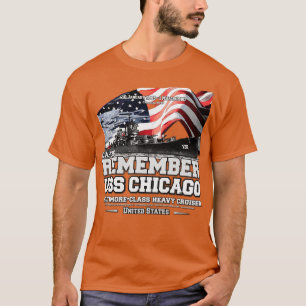 REMEMBER USS Chicago CA136 Cruiser Navy veterans T-Shirt