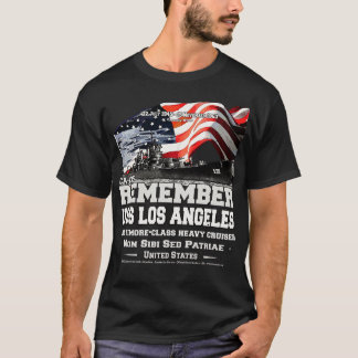 REMEMBER USS Los Angeles CA135 heavy cruiser veter T-Shirt