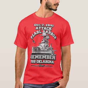 REMEMBER USS Oklahoma BB37 Pearl Harbor T-Shirt