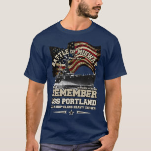 REMEMBER USS Portland CLCA33 US Cruiser T-Shirt