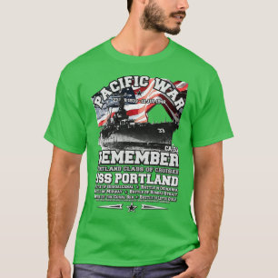 REMEMBER USS Portland US cruiser T-Shirt