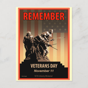 Remember Veterans Day Postcard