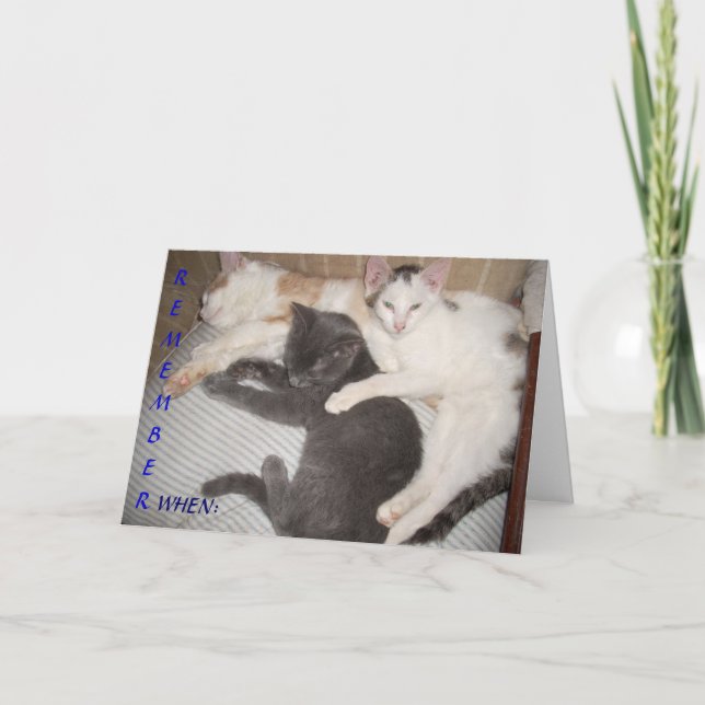 REMEMBER WHEN.... CARD (Front)