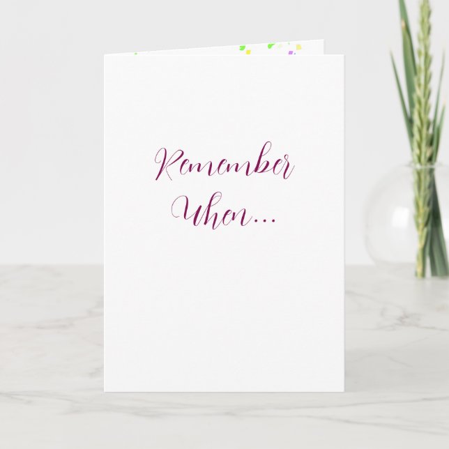 Remember When Greeting Card (Front)