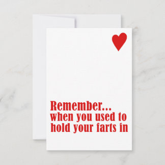 remember when you used to hold your farts in thank you card