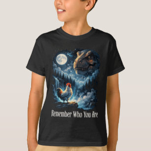 Remember Who You Are Dinosaur Chicken _1 T-Shirt