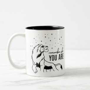 Remember Who You Are - Lion King Two-Tone Coffee Mug